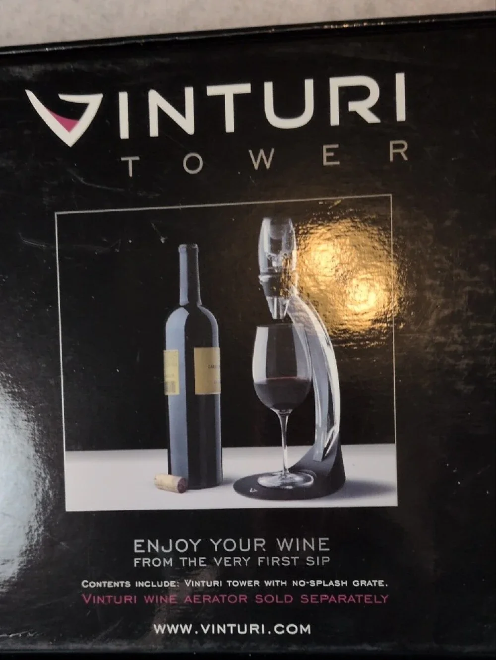 Vinturi tower wine